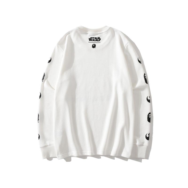 A Ape Print Sweatshirts Spring and Autumn Cartoon Print Men's and Women's Ball Battle Pullover Sweater