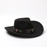 Bullhide Denim Hat Autumn and Winter Jazz Cowboy Hat Top Hat