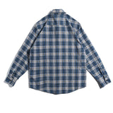 Men Shacket Long Sleeve Autumn Shirt Autumn Youth Fashion Loose-Fitting Long Sleeves Plaid Shirt for Men