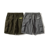 Men Shorts Men's Clothes Summer Wear Retro Men's Shorts Casual Loose Two Bags Workwear Fifth Pants Trendy Men