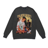 Men Fall Outfits Vintage Oversize Sweater Pullover Couple's Tops