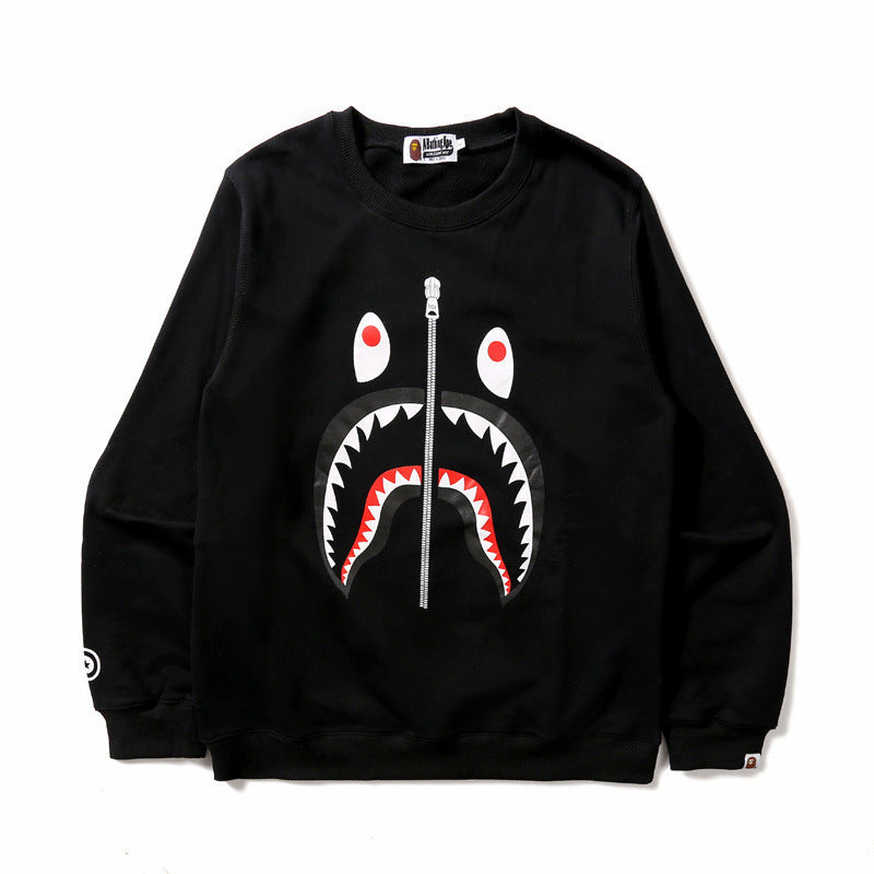 A Bath Ape Sweatshirt round Neck Sweater Autumn and Winter Men's and Women's Bottoming Shirt