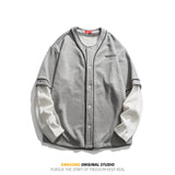 Varsity Jacket for Men Baseball Jackets Men's Street Hip-Hop Fashion Stitching Baseball Uniform Jacket