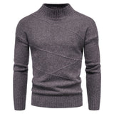 Men's Autumn Trade Men's Knitwear Men's Mock Neck Sweater Bottoming Shirt Men Winter Outfit