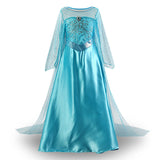 Elsa Dress Mesh Trailing Skirt