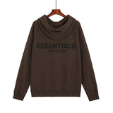 Fog Essentials Long Sleeve round Neck Neck Sweatshirt Autumn and Winter Fog Season 7 3D Embossed Terry Hooded Sweater