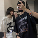 Harajuku Clothing Men's Tshirt Classic Retro Shirts Summer Vintage Printed Men's Short-Sleeved T-shirt Top Base