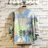 Graffiti Denim Jacket Autumn Loose Fashion Personalized Graffiti Letter Denim Jacket