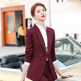 Women Pants Suit Uniform Designs Formal Style Office Lady Bussiness Attire Fall Winter Fashion Professional Work Clothes Suit