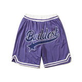 Basketball Shorts High Street Vintage Embroidered Letter Shorts Men's and Women's Sports Shorts Casual Basketball Shorts