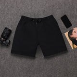 Mens Swim Trunks Summer Solid Color Youth Casual Shorts Trendy Beach Pants Men's Large Size