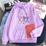 Kuromi Hoodie Goth Clow M Harajuku Style Loose Sweater Women's Long-Sleeved Top
