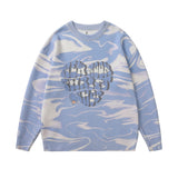 Men Fall Outfits Love Sweater Loose Sweater Bottoming Shirt