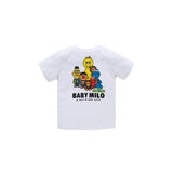 A Ape Print for Kids T Shirt Short Sleeve T-shirt Hip Hop Men and Women Fashion Baby