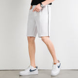 Men Bermuda Shorts Suit Shorts Men's Casual Loose Wide Leg Straight Fifth Pants Men's Middle Pants