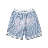 Basketball Shorts High Street Vintage Embroidered Letter Shorts Men's and Women's Sports Shorts Casual Basketball Shorts
