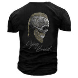 Man T Shirt Casual round Neck Heat Transfer Patch Printed Loose Pullover