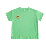 Baby Smiley Printed Shirt Girls' Short Sleeve