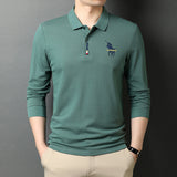 USPA Shirts Cotton Polo Shirt Men's Spring Embroidery Business Long-Sleeved T-shirt