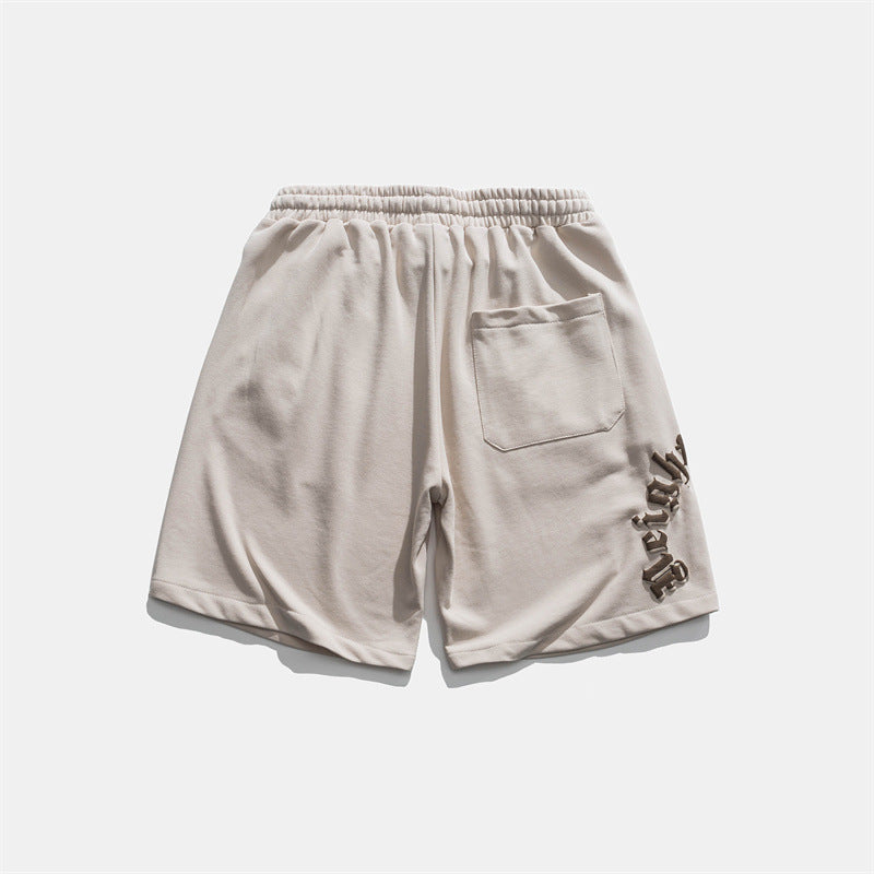 2022 Summer man t shirt Printed Leather Tag Shorts