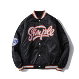 Men Fall Outfits Baseball Uniform Autumn and Winter Pilot Jacket Loose
