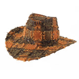 Bullhide Denim Hat Spring and Summer Men's and Women's Brushed Plaid Western Cowboy Hat