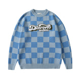 Men Fall Outfits Autumn and Winter Cute Bear Round Neck Pullover Knitted Top