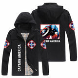 Captain America Hoodie Avengers Jacket Hooded Cardigan Coat
