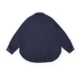 Men Shacket Long Sleeve Autumn Shirt Autumn Vintage Distressed Shirt Neutral Solid Color Corduroy Long Sleeve Loose-Fitting Shirt Men