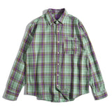 Men Shacket Long Sleeve Autumn Shirt Autumn Fresh and Loose Lapel Cardigan Plaid Shirt for Men