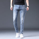 Man Spring Summer Jeans Spring Quality Slim Fit Stretch Skinny Jeans Men plus Size Retro Sports Trousers Men Jeans