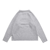 Present Letter Print Sweatshirt Present Chest Letter Logo round Neck Sweater Loose Couple Sweater