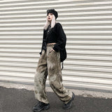 Harajuku Clothing Men Classic Retro Pants Straight Leg Pant Vintage High Waist Casual Pants Men and Women Wide Leg Pants Trousers