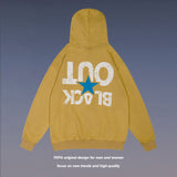 Men Fall Outfits Retro Alphabet Printed Hoodie Loose Couple Casual Jacket