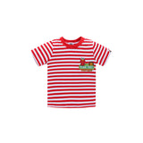 A Ape Print for Kids T Shirt Sesame Street Striped T-shirt Children's Short Sleeve
