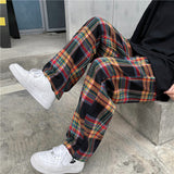 Harajuku Clothing Men Classic Retro Pants Straight Leg Pan Summer Retro Casual Pants Men and Women Straight Pants Trousers