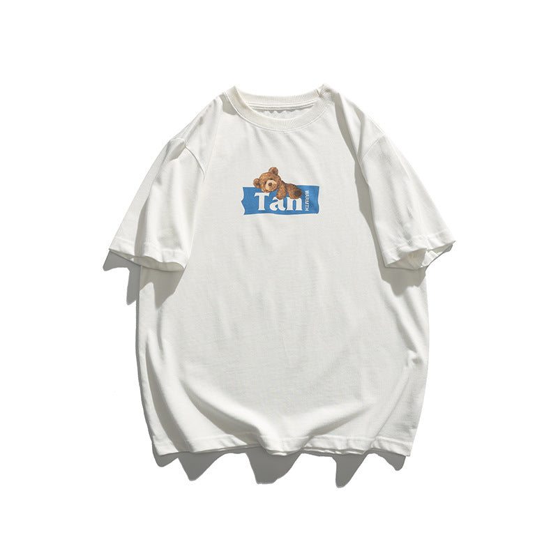 2022 Summer Man T Shirt Printed Bear