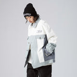 Men's Spring Large Size Sports Contrast Color Stitching Lapel Monochrome Jacket Men's Retro Jacket Youth Jacket Men Jacket