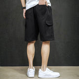 Mens Cargo Shorts Men's Summer Overalls Pants Men's Fifth Pants Cotton Multi-Pocket Casual Loose Shorts Men