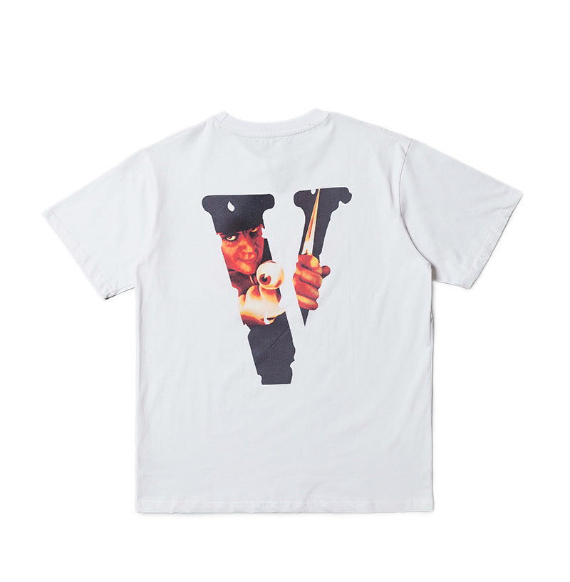 Juice WRLD Vlone Shirt Printed Loose Half Sleeve