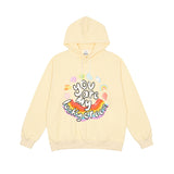 Mens Fall Outfits Printed Hoodie Loose Couple Pullover Coat