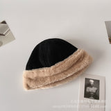 Women's Beanies Plush Winter Hat Women's Fleece-Lined Thickened Chinese Landlord Hat Retro Japanese Beanie Hat
