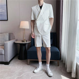 Men Suit Two-Piece Set Draping Anti-Wrinkle