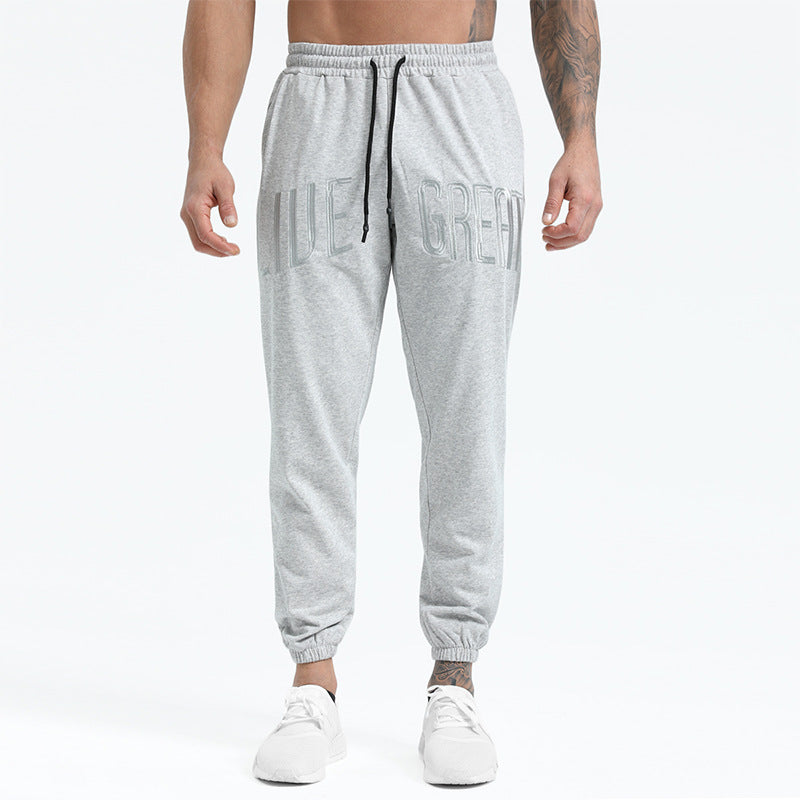 Men's Casual Pants Loose Straight Sports Trousers Running Training Pants Retro Trousers Male Men Sports Pant