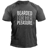 Man T Shirt round Neck Loose Print