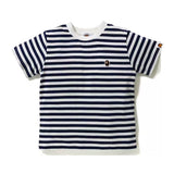 A Ape Print for Kids T Shirt Embroidered T-shirt Summer Children Striped Short Sleeve