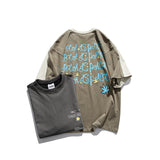 Men T Shirt Summer Casual Tops Men's Short-Sleeved T-shirt Couple Men's and Women's Printed Loose T-shirt