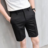 Men Bermuda Shorts Suit Shorts Men's Summer Loose Casual Suit Pants Thin Pirate Shorts