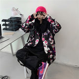 Sweater Women's Spring and Autumn Japanese Style Loose Cardigan Clow M Printed Hooded Long Sleeve Coat