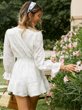 Kendall Jenner Wedding Guest Dress Solid Color and V-neck One-Piece Fashion Lady Style Slim Fit